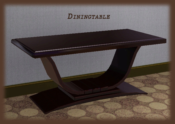 Sims 3 — Art Deco Dining - Diningtable by ShinoKCR — new file for Pets