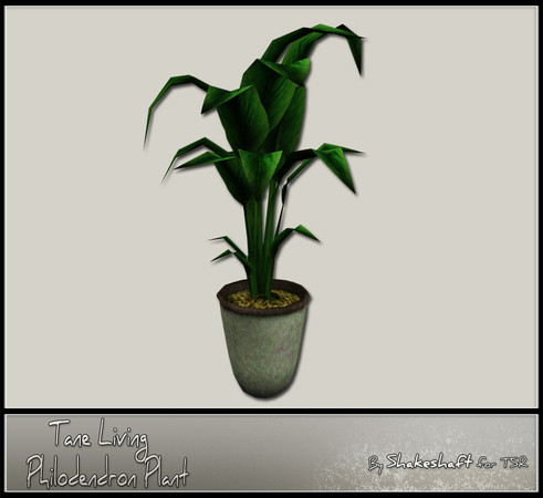 Sims 3 — Tane Philodendron Plant by Shakeshaft — Part of the Tane Living Extras Set, the Tane Philodendron Plant as 2