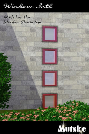 Sims 3 — Window Intl 1x1 4 Blocks by Mutske — Matches the Window Shmindow.