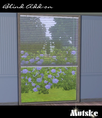 Sims 3 — Curtain blinds horizontal 2x1 Counter High by Mutske — MatchesCurtain blinds horizontal. 