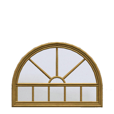 Sims 3 — Colonial Loft Arch (2-tile) by Cyclonesue — A loft window to match the Colonial set of windows in the game. By