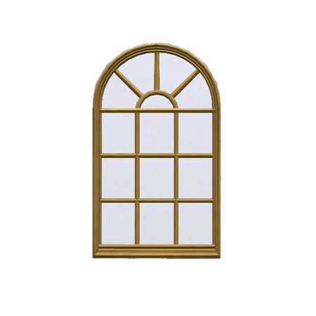 Sims 3 — Colonial half  height arch window by Cyclonesue — A half height arched window for the Colonial series. By