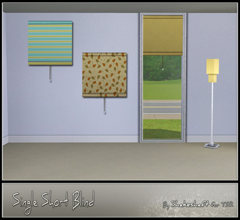 Sims 3 — Single Short Blind by Shakeshaft — Part of the Blind Crazy set, this Short Single Blind fits the Single Intl