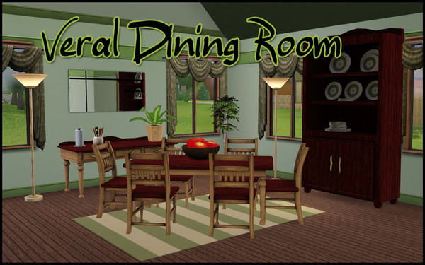Sims 3 —  Veral Dining Room by sim_man123 — Dining Room remake of my Veral Dining Room from TS2 for TS3. Contains table,