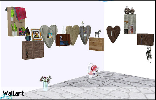 Sims 2 — Wallart by steffor — some stuff for the wall