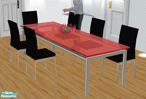 Sims 2 — modern dining group - B43 Dining Table by Birgit43 — 