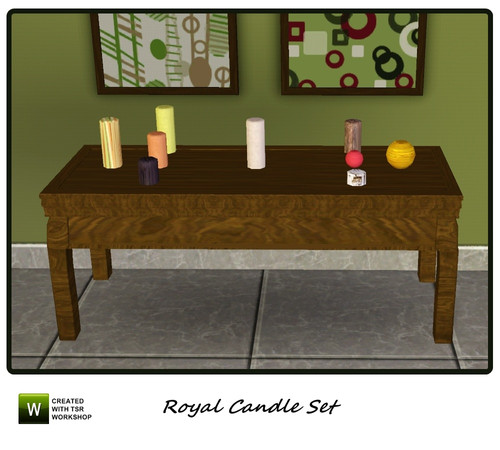Sims 3 — Royal Candle Set by mensure — Royal Candle Set, only decorative.