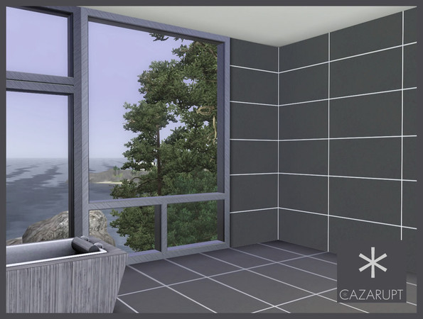 Sims 3 — Chic Tiles - Large Rectangle by cazarupt — Chic, modern tiles - completely seamless, 2 recolorable pallets: Tile