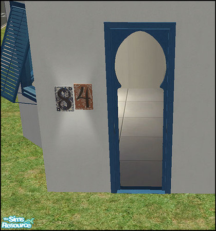 Sims 2 — Indigoblue basic set - arch door by steffor — 