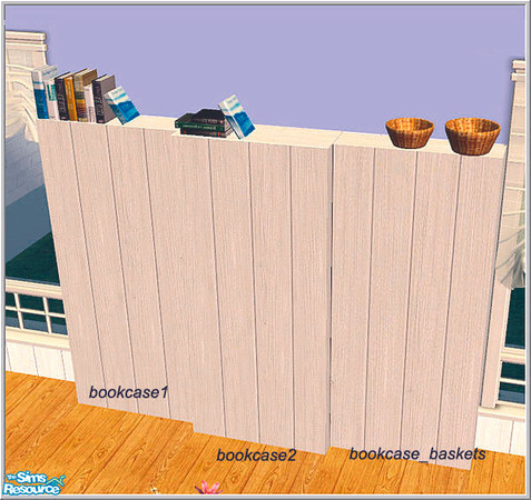 Sims 2 — B43 Wall Books1 by Birgit43 — 