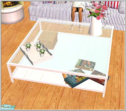 Sims 2 — B43 2x2 Coffetable by Birgit43 — cloned from Numenors 2x2 tile table template you can place 4 objects at the