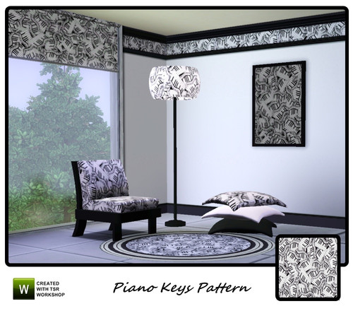 Sims 3 — Piano Keys by mensure — Piano Keys Pattern by mensure.