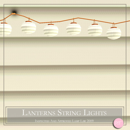 Sims 3 — Lanterns String Lights Lamp by DOT — Lanterns String Lights Lamp Sims 3 Lamps by DOT of The Sims Resource