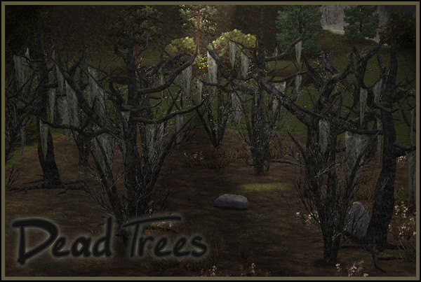 Sims 3 —  Dead Trees by sim_man123 — Set of 4 dead trees for Halloween, spooky lots, graveyards, and whatever else you