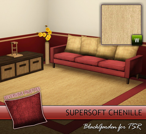 Sims 3 — Supersoft Chenille by BlackGarden — Is there anything more comforting than a soft chenille cushion, or throw?