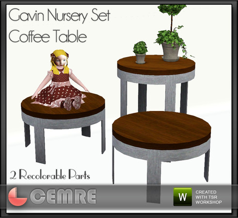 Sims 3 — Gavin Nursery Set Coffee Table by cemre — It is also possible to have different combination with using