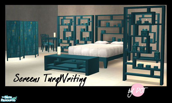 Sims 2 — Screen Turq Writing - #533598 by DOT — Screen Turq Writing. University Required on Candle Screen Light Only,