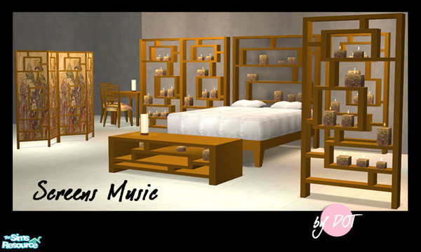 Sims 2 — Screen Music - #533598 by DOT — Screens Music. University Required on Candle Screen Light Only, Paper Screen
