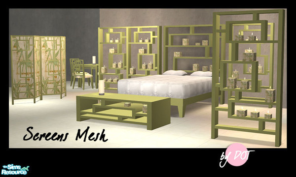 Sims 2 — Screens Mesh by DOT — Screens Mesh. University Required on Candle Screen Light Only. Paper Screen Light, Double