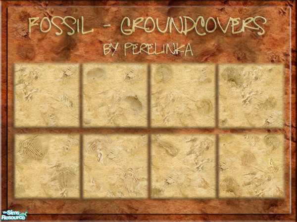 Sims 2 — FOSSIL - groundcovers by perelinka — A few faces of fossil. All my groundcovers are seamless and tested in the