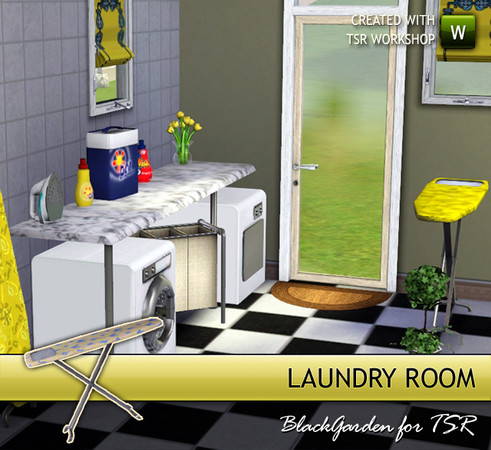 Sims 3 — Laundry Room by BlackGarden — Sims are lucky - they don't have to do laundry. But a house somehow seems