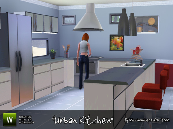 Sims 3 —  Urban Kitchen by TheNumbersWoman — 