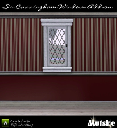 Sims 3 — Window brasserie 1x1 Counter High by Mutske — Matches the Sir Cunningham Window. 4 Recolorable part. 6