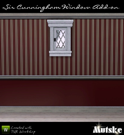 Sims 3 — Window brasserie 1x1 Small Privat by Mutske — Matches the Sir Cunningham Window. 4 Recolorable part. 6