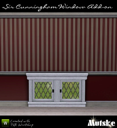 Sims 3 — Window brasserie 2x1 Loft by Mutske — Matches the Sir Cunningham Window. 4 Recolorable part. 6 Variations. Made