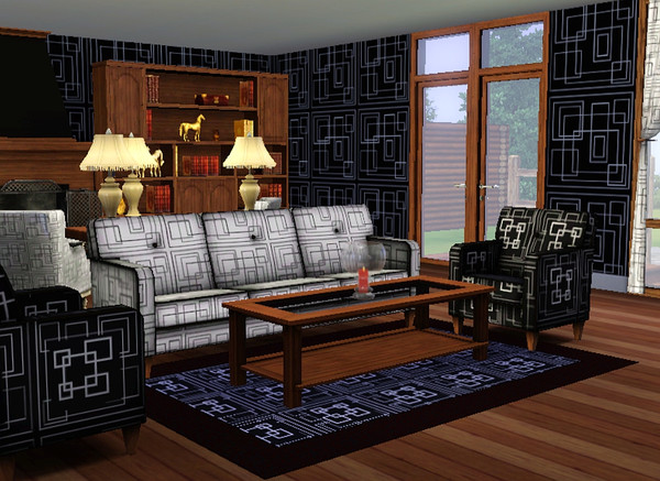 Sims 3 —  SimpleSquares by TheNinthWave — Simple Squares pattern set. All patterns have 2 channels and are located in