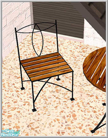 Sims 2 — Balcony set - B43 Balcony Chair by Birgit43 — 