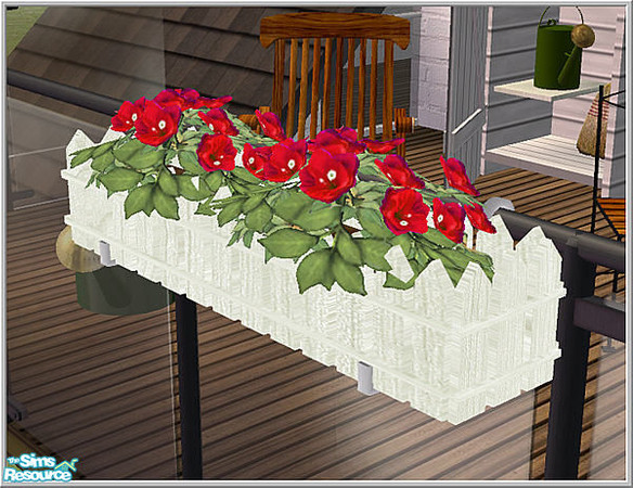 Sims 2 — Balcony set - B43 Railing Flowerbox by Birgit43 — 