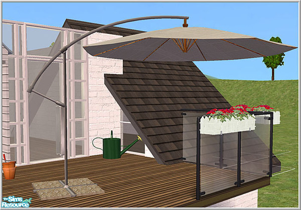 Sims 2 — Balcony set - B43 Sunshade by Birgit43 — 