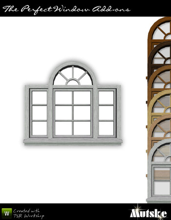 Sims 3 — The Perfect Window 2x1 Counter High II by Mutske — Matches The Perfect Window. 4 Recolorable part. 6 Variations.