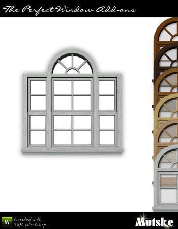 Sims 3 — The Perfect Window 2x1 Counter High by Mutske — Matches The Perfect Window. 4 Recolorable part. 6 Variations.