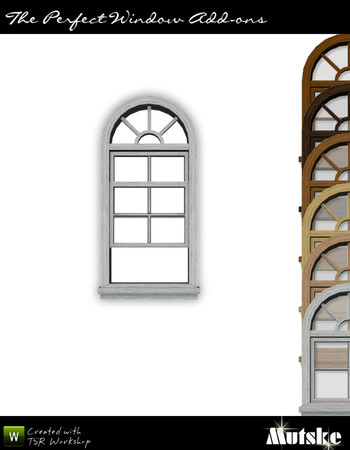 Sims 3 — The Perfect Window 1x1 Counter I Open by Mutske — Matches The Perfect Window. 4 Recolorable part. 6 Variations.