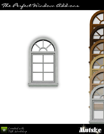 Sims 3 — The Perfect Window 1x1 Counter High II by Mutske — Matches The Perfect Window. 4 Recolorable part. 6 Variations.