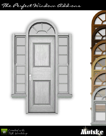 Sims 3 — The Perfect Door  by Mutske — Matches The Perfect Window. 4 Recolorable part. 6 Variations. Made by Mutske@TSR.
