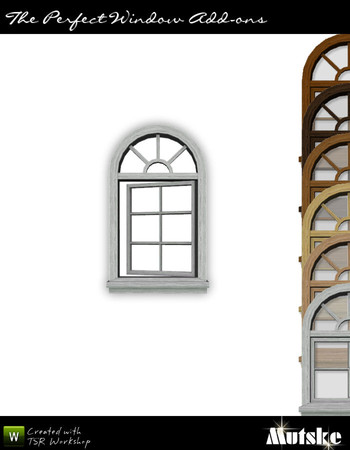 Sims 3 — The Perfect Window 1x1 Counter High II Open by Mutske — Matches The Perfect Window. 4 Recolorable part. 6