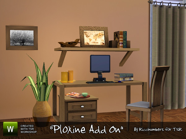 Sims 3 —  Ploxine Add On by TheNumbersWoman — Add On for the Ploxine Livingroom. Priced right too! 