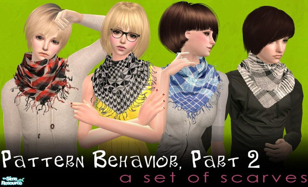 Sims 2 — Pattern Behavior | Part 2 by ILikeMusic640 — Appears for ages child through elder and for both male and female.
