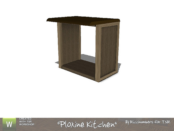 Sims 3 — Ploxine Kicthen Island Counter by TheNumbersWoman — Well, we think we need it, so I built it. By RicciNumbers at