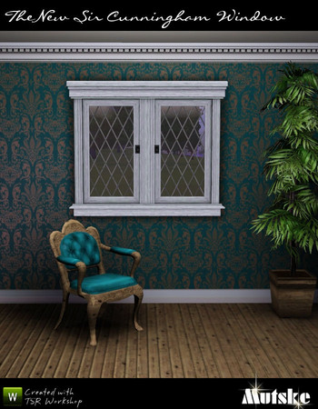 Sims 3 — Window brasserie 2x1 Counter High by Mutske — Matches the Sir Cunningham Window. New Diamond Lead, wallmask