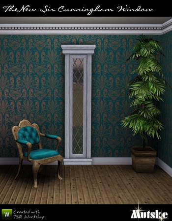 Sims 3 — Window brasserie 1x1 Tall Small Side by Mutske — Matches the Sir Cunningham Window. New Diamond Lead, wallmask