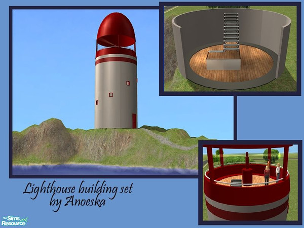 Sims 2 — Lighthouse Build Set - Residential Collection File by AnoeskaB — Residential collection file for the Lighthouse