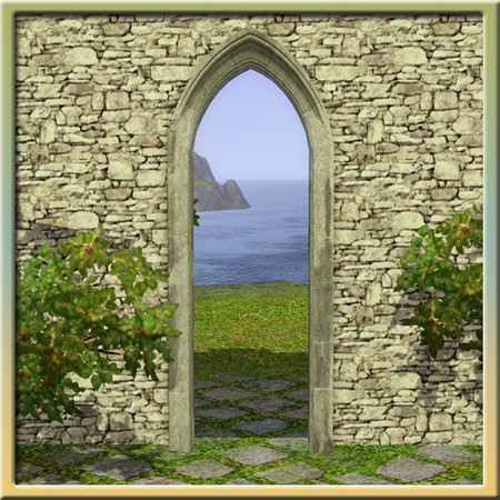 Sims 3 — Gothic Arch by Cyclonesue — A hole in the wall with attitude - ancient attitude! By Cyclonesue for TSR. TSRAA