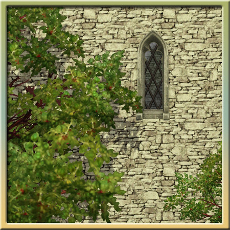 Sims 3 — Gothic Window (privacy) by Cyclonesue — In those good old days, no-one worried about cleaning windows, so lead