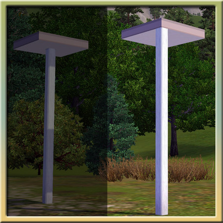 Sims 3 — Justa Column (Offset to fit corners of ceiling tiles) by Cyclonesue — A special column for lining up with the