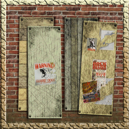 Sims 3 — Factory Board Covering by Cyclonesue — To fit Factory Windows - a plywood board covering. By Cyclonesue for TSR.
