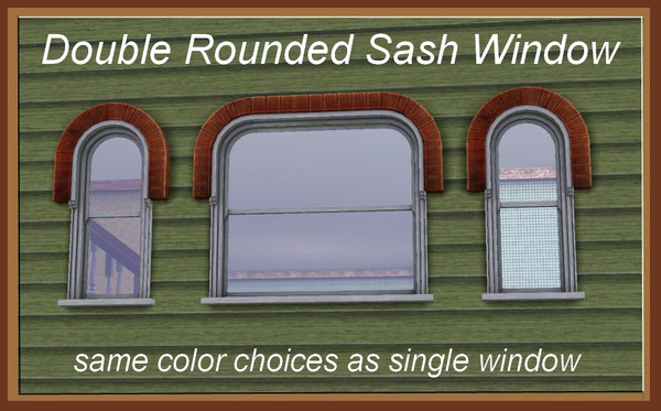 Sims 3 — Double Were Window by Dgandy — A double version of the Were window. Poly count: 971. Available in the same